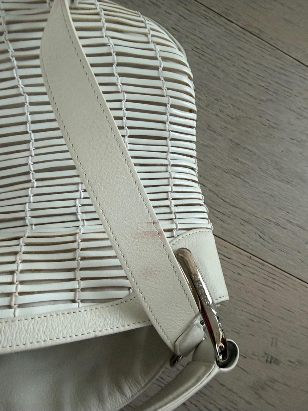 Akris White Woven Shoulder Bag - Picture 11 of 16